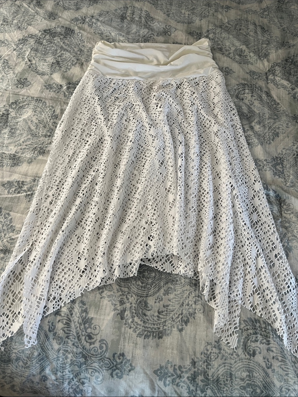 White Swim Wear Coverup